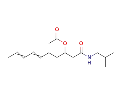 N-isobutyl-3-acetoxy-6,8-decadienamide