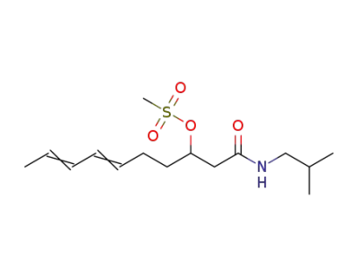 N-isobutyl 3-methylsulfonyloxy-6,8-decadienamide