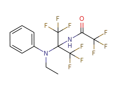 N-[1-(Ethyl-phenyl-amino)-2,2,2-trifluoro-1-trifluoromethyl-ethyl]-2,2,2-trifluoro-acetamide