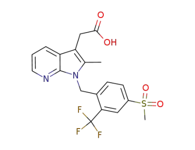 2-[2-methyl-1-[[4-methylsulfonyl-2-(trifluoromethyl)phenyl]methyl]pyrrolo[2,3-b]pyridine-3-yl]acetic acid