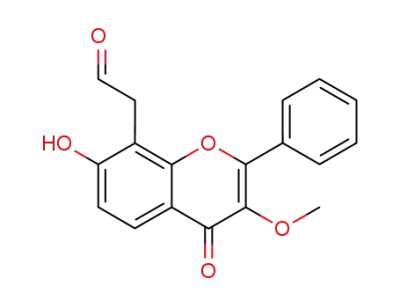 (7-hydroxy-3-methoxy-4-oxo-2-phenyl-4<i>H</i>-chromen-8-yl)-acetaldehyde