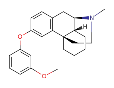 (-)-3-(m-methoxy)phenoxy-N-methylmorphinan