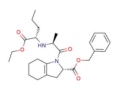 Benzyl (2S)-1-{(2S)-2-[(1S)-1-(ethoxycarbonyl)-butylamino]-propionyl}-2,3,4,5,6,7-hexahydro-1H-indole-2-carboxylate